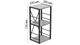 Этажерка 3/34 Ferrum-decor Серии Конект 73x34x28 черный ДСП Бетон 16мм (FRD-104291) - изображение 7