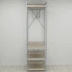 Шафа Гардероб Уні секція 3 серії Конект Ferrum-decor 220x60x50см Сірий метал ДСП Дуб Сонома 32 мм (FRD-104529) - зображення 1