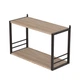 Книжная полка универсальная Ferrum-decor Стим 1 38x63x26 черный ДСП Дуб Сан-Марино 16мм (FRD-104086) - изображение 1