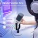 Мікрофон Конденсаторний FIFINE Ampligame AM8 White USB/XLR – Професійний Ігровий із RGB Підсвічуванням та Сенсорною Кнопкою для Відключення Звуку для ПК PS5 PS4 - зображення 5