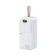 Повербанк Remax RPP-117 50000 mAh 27W/22.5W PD/QC зі швидкою зарядкою та ліхтариком Білий: УМБ Power Bank - зображення 1