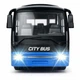 Радиоуправляемый туристический автобус City Bus 39,5 см синий со светофором — автобус на пульте 2.4GHz, свет фар, аккумулятор - изображение 5