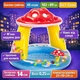 Детский надувной бассейн Intex Гриб 57114NP с навесом 102×89 см, 45 л — бассейн-грибочек для малышей 1–3 года с тентом от солнца - изображение 8