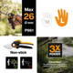 Секатор Fiskars X-series P961 Bypass до 26 мм (1057175) - изображение 4