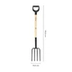 Вилы садовые с деревянной ручкой Fiskars Solid 113 см (1070676) - изображение 3