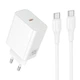 Адаптер сетевой HOCO C to C cable Source single port PD charger set C162A |1Type-C, 40W/3A, PD/QC| - изображение 3