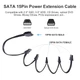 Переходник sata to 5 x sata, разветвитель питания SATA - изображение 2