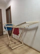 Деревянная напольная сушилка для белья — складная конструкция для одежды - изображение 7