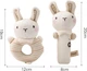 Набор мягких погремушек Gbee "Rabbit Rattles" (2 шт) для малышей с рождения (PC1045) - изображение 2