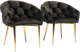 Krzesło welurowe Hedo Balloon Czarne 100085 (5907184130606) - obraz 5