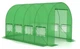 Садовая туннельная арочная теплица-парник 10 м² (2,5×4,5 м), полиэтиленовая, зеленая - изображение 1