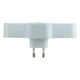 Мережевий перехідник із нічником 20Вт 2USB 1Type-C 2 розетки 100-250V білий LDNIO SC2311 - зображення 3