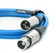 Аудиокабель Melodika Sky Blue Cable 2x XLR - 2x XLR lenght 1,5m (SB2X15) - изображение 1