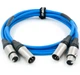 Аудиокабель Melodika Sky Blue Cable 2x XLR - 2x XLR lenght 1,5m (SB2X15) - изображение 3