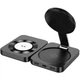 Bezprzewodowa stacja ładująca Hoco CQ11 3-in-1 Magnetic 15W MagSafe do smartfona Apple Watch słuchawek Black (6942007630894) - obraz 4