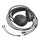 Игровые наушники Borofone BO105 Thunder 50мм USB AUX черные с RGB подсветкой для компьютера - изображение 3
