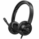 Игровые наушники Hoco W112 Pure черный 40мм диаметр микрофон 3.5mm AUX полноразмерные из ABS пластика - зображення 1