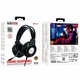 Игровые наушники Borofone BO112 Wave 50мм динамики 2м кабель USB AUX черный - изображение 2