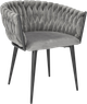 Крісло велюрове Hedo Glamour Сіре 100077 (5907184130514) - зображення 1