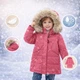 Куртка дитяча на пуху подовжена Baby Basic Winter (Темно-рожевий 120см) - зображення 4