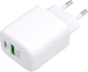 Мережевий зарядний пристрій GoGEN ACHPD 120 USB-A USB-C 20 Вт White (GOGACHPDQ220W) - зображення 4