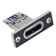 Разъём USB Type C 2 pin female с монтажной платой и отверстиями - изображение 1