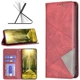 Чехол-книжка с карманами UniCase Geometric Pattern для Xiaomi Redmi Note 15 Pro 5G - Red - изображение 4