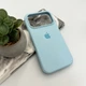 Защитный чехол-накладка Silicone Full Case AA Open Cam для Apple iPhone 17 Pro Max Mist Blue (FullOpeAAi17PM-27) - изображение 4