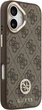 Чохол Guess 4G Strass Logo MagSafe для Apple iPhone 17 Brown (GUHMP17SP4GRMDEW) - зображення 4