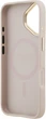 Etui Guess Grained Strass Logo MagSafe do Apple iPhone 17 Pink (GUHMP17SPGCRMDEP) - obraz 7