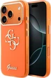 Etui Guess IML 4G Script Metal do Apple iPhone 17 Pro Orange (GUHCP17L5HC4MLSB) - obraz 1