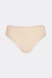 Женские трусы бразилиана с кружевом Giulia Lady lace 2234/61 S Beige, хлопковые трусики, комфортные на каждый день, повседневное белье - изображение 2