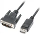 Кабель Viewcon DisplayPort - DVI-D (SL/18+1) 1.8 м Black (VC-DVI-DP-1.8m) - зображення 1