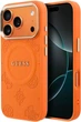 Etui Guess Peony Hot Stamp MagSafe do Apple iPhone 17 Pro Max Orange (GUHMP17XPSAMSECO) - obraz 1