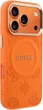Etui Guess Peony Hot Stamp MagSafe do Apple iPhone 17 Pro Max Orange (GUHMP17XPSAMSECO) - obraz 4