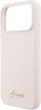 Etui Guess Silicone Script Metal Logo MagSafe do Apple iPhone 17 Pro Max Pink (GUHMP17XSMBSLP) - obraz 6