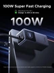 УМБ UGREEN PB723 20000mAh 130W PD 3.0 Super Fast Charging with 100W Built-in Cable Gray (55365B) - изображение 5