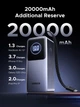 УМБ UGREEN PB723 20000mAh 130W PD 3.0 Super Fast Charging with 100W Built-in Cable Gray (55365B) - изображение 6