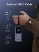 УМБ UGREEN PB723 20000mAh 130W PD 3.0 Super Fast Charging with 100W Built-in Cable Gray (55365B) - изображение 8