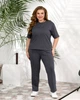 Жіночий легкий спортивний костюм (футболка+штани) Uaclothes 50-52 Графітовий (like37061-174891358) - изображение 1