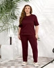 Жіночий легкий спортивний костюм (футболка+штани) Uaclothes 42-44 Бордовий (like37060-174881349) - изображение 1