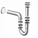 Сифон трубний для умивальника KIRCHHOFF Röhrensiphon Plus 1 1/4″ × 32 мм хром (Art. 98801120) - зображення 2