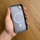 Чохол для Apple iPhone 13 перламутровий, MagSafe, матовий titanium, посилений захист камери - зображення 2