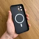 Чохол для Apple iPhone 12 Pro Max перламутровий, MagSafe, матовий black, посилений захист камери - зображення 2