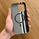 Чохол карбоновий для Apple iPhone 16 Pro Max з MagSafe, grey, посилений захист - зображення 3