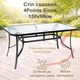 Набір садових меблів 4Points Milano-6 прямокутний стіл 150х90см + 6 стільців Сірий - зображення 2