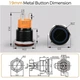 Кнопка антивандальная LB19A-P11F-A - 645749 - изображение 2