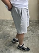 Мужские шорты с рваными швами XL серый меланж - изображение 2