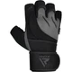 Рукавички Для Залу RDX L4 Open Finger Weightlifting Gym Gloves Чорний M (WGM-L4G-M) - зображення 1