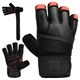 Рукавички Для Залу RDX L7 Weight Lifting Leather Gym Gloves Чорний L (WGL-L7R-L) - зображення 1